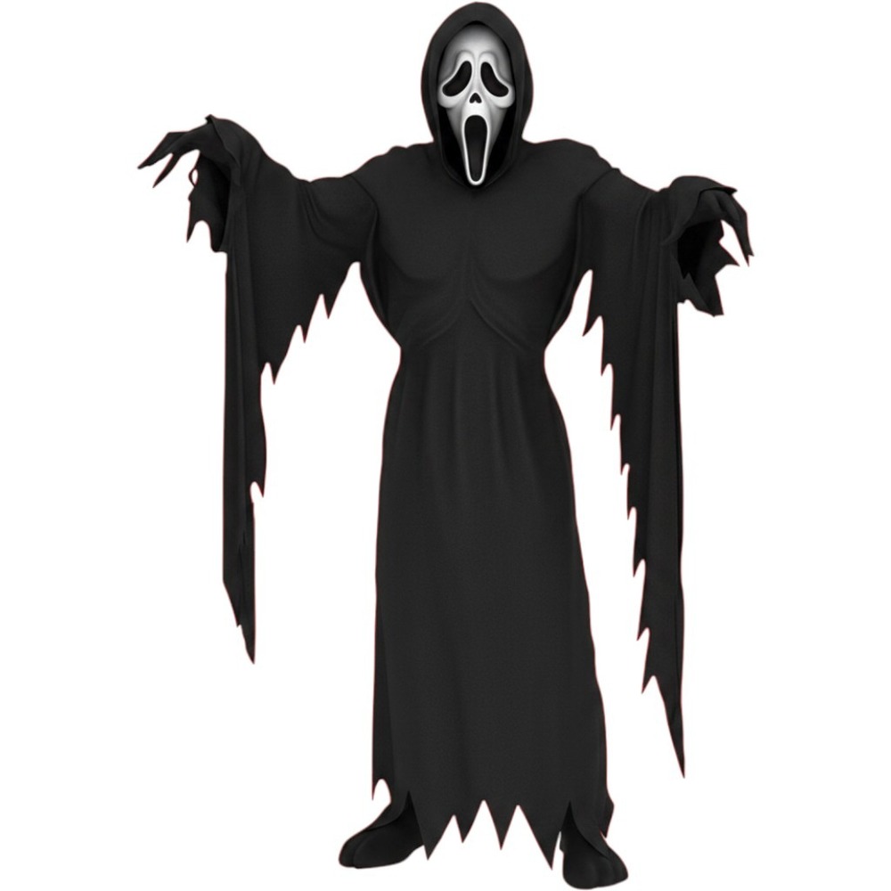 Ghost Face Bleeding Costume Scream Fun World Kids Size XL 14-16 Halloween Mask